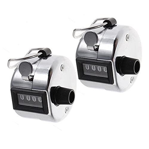 HREDZEO Compteur Manuel,2 PCS 4 Chiffres Compteur de comptage à l...