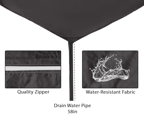 Image of Polyester Split Ac Service Wash Bag Cover Ac Service Cleaning Cover Waterproof Indoor Unit Service Cover Bag With Drain Outlet Ac Service Wash Bag Cover Jacket For 1.5 Ton Color Size 48 Black