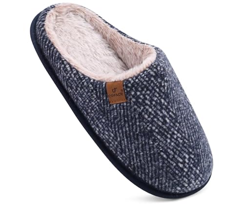 COFACE Womens Cozy Memory Foam Scuff Slippers Ladies Fuzzy Warm