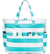 Beach Pool Bags Tote for Women Ladies Large Gym Tote Carry On Bag With Wet Compartment for Weeken...