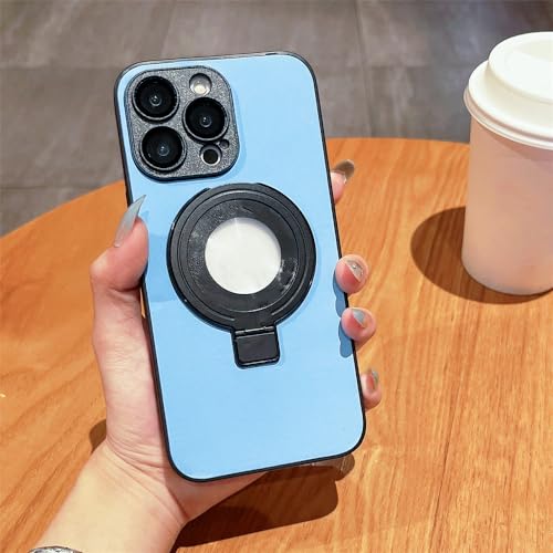 Coverture de charge magnétique et étui support en cuir pour iPhone 11