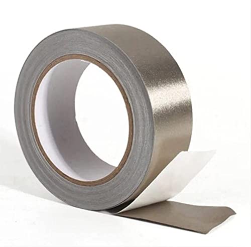 ファラデー接地テープ、銅ニッケルメッキ高シールド導電性粘着テープ、RF/EMI/EMFシールド (Color : Gray, Size : 50mm*30m)