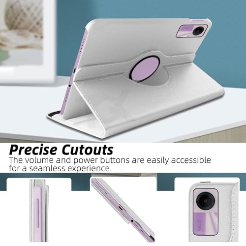 Image of TGK Rotating Cover for Redmi Pad SE 11 inch 360 Degree Leather Flip Case (White)