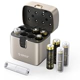 ORICO Ladegerät für AA AAA Lithium Akkus mit 4X AA...