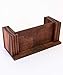 Wood Business Card Holder - Premium Desktop Display Stand with Acrylic Front - Handmade - 70 Card Capacity - 2.4 x 4.5 Inches (Stain)