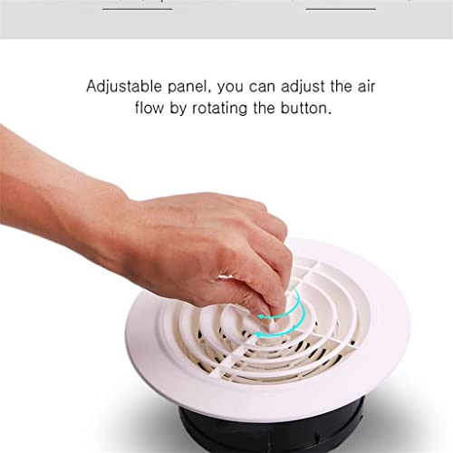 Rejilla de ventilación ajustable redonda para aire de 150 mm miniatura 4