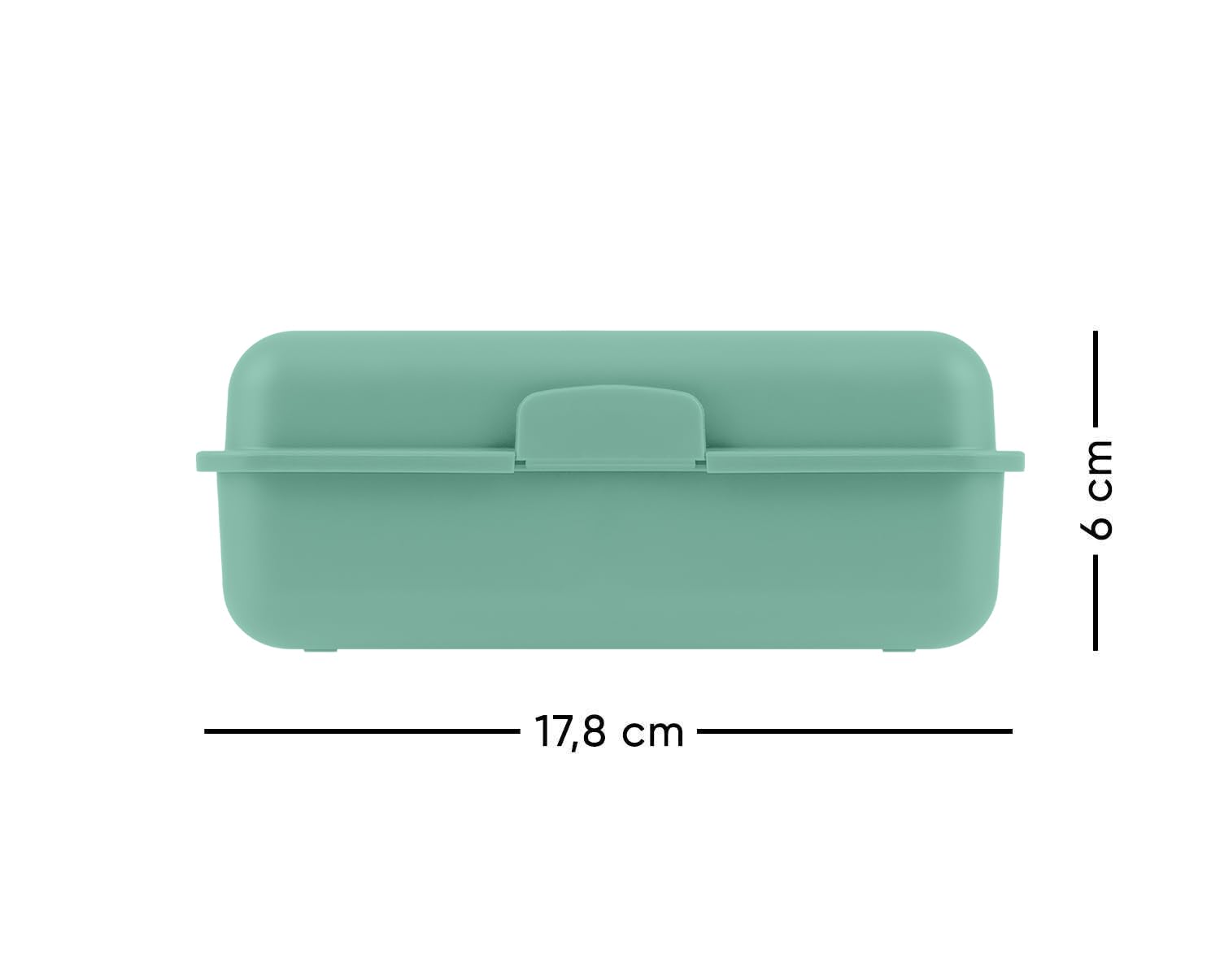 Boîte à Déjeuner Enfant Baagl – Avec Séparateur, 17,8x12,2x6 Cm, Polypropylène Alimentaire – Pour école, Goûter, Pique-nique