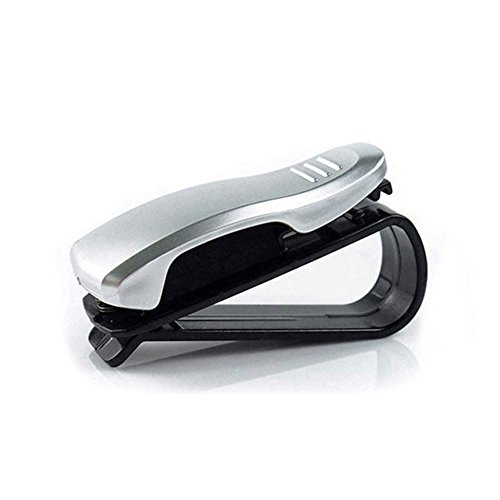 Aogolouk 2 piezas de coches Auto sujetador Gafas Gafas de sol del visera del vehículo tarjetas de visita del sostenedor del clip de entradas Cover