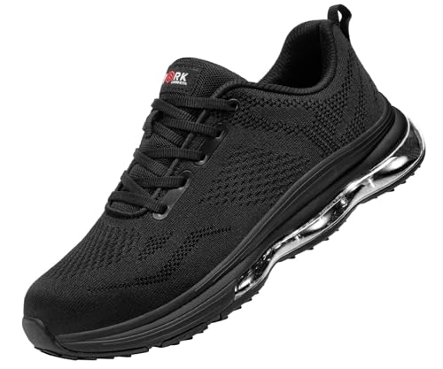 Image of LARNMERN Steel Toe Tennis Shoes Men Black 13