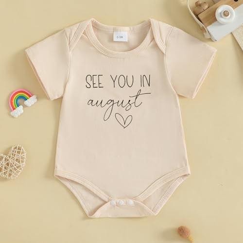 Image of woshilaocai Baby Announcement Bodysuit Pregnancy Reveal for Family | Pregnancy Reveal Ideas&New Baby Surprise for Grandparents, Husband, Aunt, Uncle, Gender Natural Romper, Funny Announcement