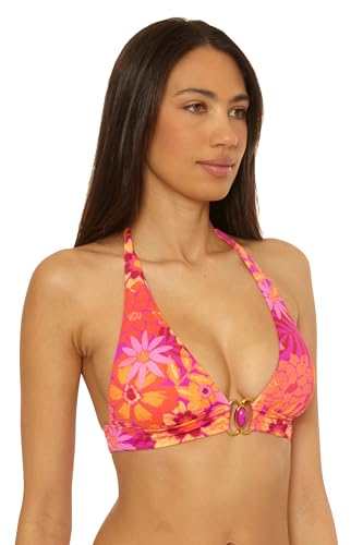 BECCA Women's Copacabana Halter Bikini Top, Adjustable, Tie Back, Swimwear Separates2