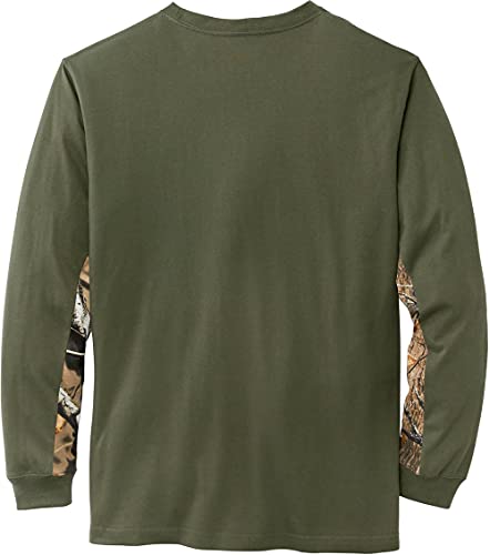 Image of Legendary Whitetails Men's Backcountry Long Sleeve Camo T-shirt - Casual Crewneck Pullover Regular Fit
