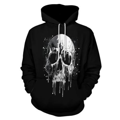 Sweat crâne 3D Harajuku ample contre le froid d'automne sans perdre votre style hiphop