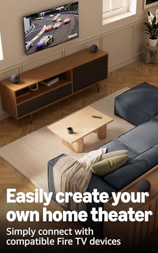 Image of Amazon Echo Studio (newest model), compact design, immersive spatial audio and Dolby Atmos, Designed for Alexa+, Glacier White