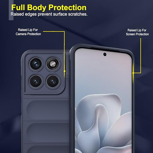 Image of Zapcase Back Case Cover for Motorola Edge 70 Fusion | Compatible for Motorola Edge 70 Fusion Back Cover | Liquid Silicon Magic Case with Camera Protection | Sapphire