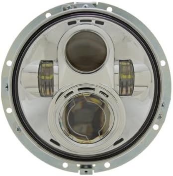 7" LED Projector Head Light Chrome for Harley Davidson 2012-2013 FLD / 1994-2013 Touring & Softail Models
