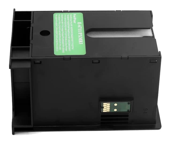 Image of T6711 Ink Maintenance Tank Box with One Time Chip for Et-16500 Wf3520 Wf3540 Wf3620 Wf3640 Wf7715 7725 Wf7510 Wf7610 Wf7620 Wf7710 Wf7720 L1455 Printer (T-6711)