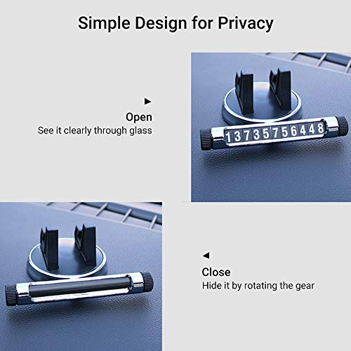 Placa de estacionamento temporário Zwbfu, placa de parada temporária luminosa, suporte universal par