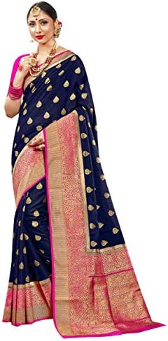 Elina fashion Sarees For Women Banarasi Art Silk Woven Saree || E...