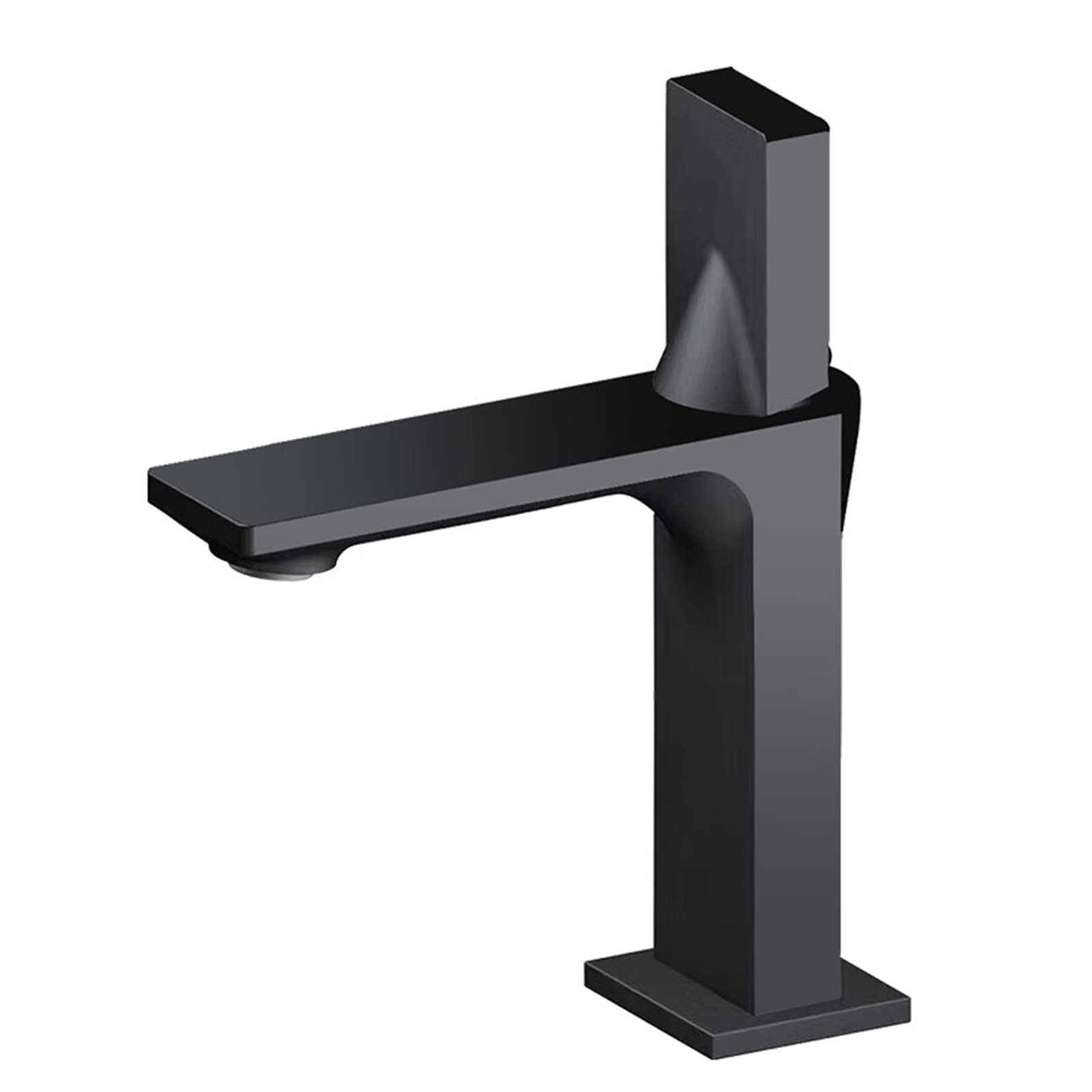 Robinet de lavabo de salle de bain noir pour vasque moderne