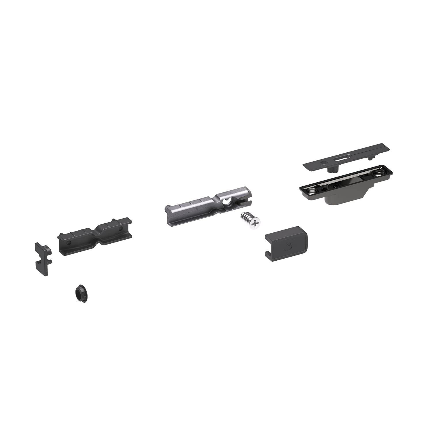 Bremsklappenhalter KIARO S mit Seil, Kunststoff anthrazit