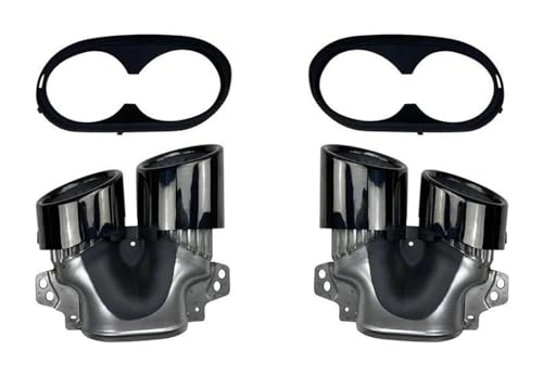 Puntas de escape CLA45 W177 en acero inoxidable para parachoques trasero AMG