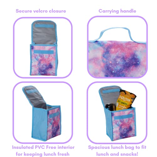 CLUB-LIBBY-LU-Light-Pink-Galaxy-Backpack-Set-for-Girls-16-inch-6-Pieces-Includes-Foldable-Lunch-Bag-Water-Bottle-Scrunchie-Pencil-Case