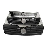 Black/silver Car Center Grille Front Bumper Honey Mesh Grill Radiator Grills Compatible For Volkswagen/Compatible For VW Passat CC 2013-2017(Matt black style 3)