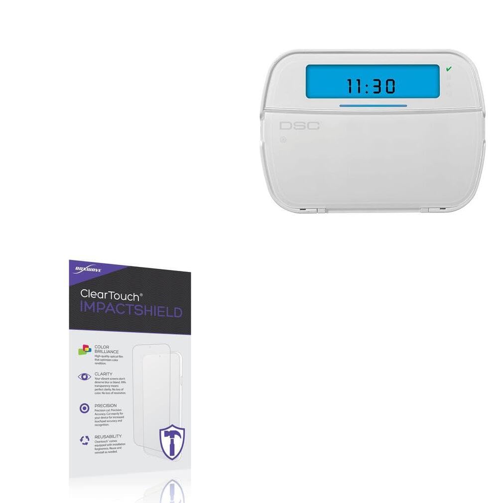 BoxWave Screen Protector Compatible with DSC HS2ICNRF9 Screen Display (6.6 in) - ClearTouch ImpactShield (2-Pack), Impenetrable Screen Protector Flexible Film