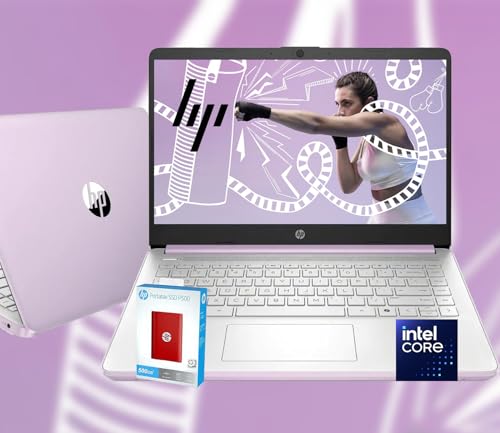 HP 14 Ultrabook ? Intel 4-Core N150 ? Microsoft 365 ? Copilot AI ? 16GB RAM ? 1.6TBXg[W (128GB UFS HP 512GB P500 |[^u SSD + 1T