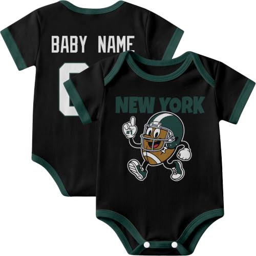Image of KREDE Baby Clothes Custom Short Sleeves for Baby Boy Gifts | Custom Bodysuit with Number Name Gifts for Baby