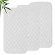 3pcs Windelwechselmatte Baumwolle Atmungsaktiv Wasserdicht Wickelauflagen Liner Waschbar Wiederverwendbar Baumwolle Urinal Pad Windel Wickeltisch Abdeckung für Zuhause Reisen