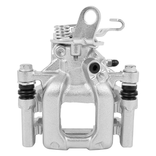 Image of Detroit Axle - 2pc Rear Brake Calipers for Volkswagen Jetta Golf Passat Eos GTI Beetle for Audi A3 Quattro Disc Brake Calipers with Brackets Replacement