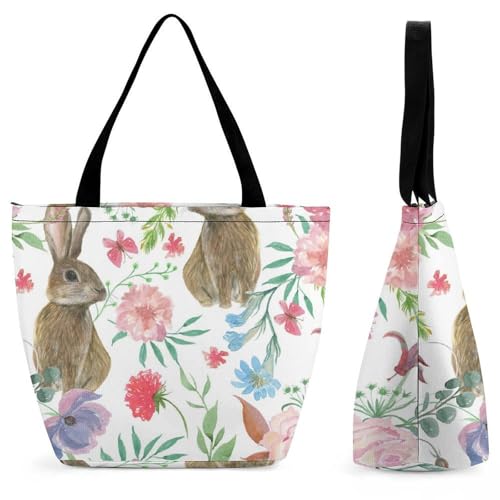 Sac à main fleurs papillon grand volume 28.5x18x32.5cm pour femme