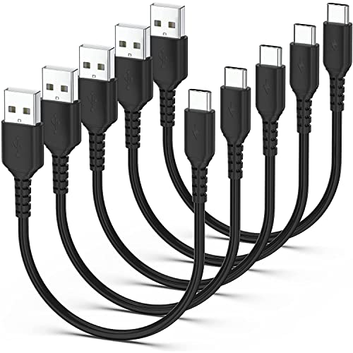 Cavo USB C corto 30cm [5 pezzi], Cavo USB Type-c Ricarica Rapida 3A da USB A a USB C cavo tipo C di ricarica per Samsung Galaxy S21 S20 S10 S9 S8+, Note 10/9/ 8+, Huawei P30/P20, OnePlus