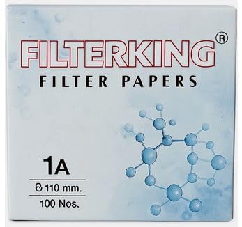 FILTERKING Filter Paper Grade 1A, 110 mm Diameter, Pack of 100 Sheets for Laboratory Filtration-picture-14