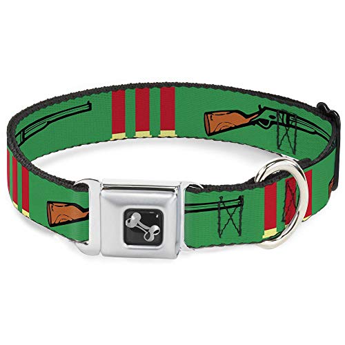 Collier de chien Buckle Down vert avec boucle métal taille Medium réglable - 2