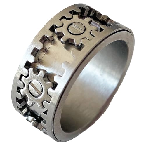 たーとるうぃずの廻るメカリング／チタン製 ２２号