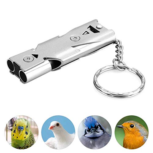 YOUTHINK Bird Whistle, Copper Ultrasonic Whistle Cockatiel Bird Claw Whistle Training Whistle for Bird Training Parrot Pigeon Back to Birdhouse