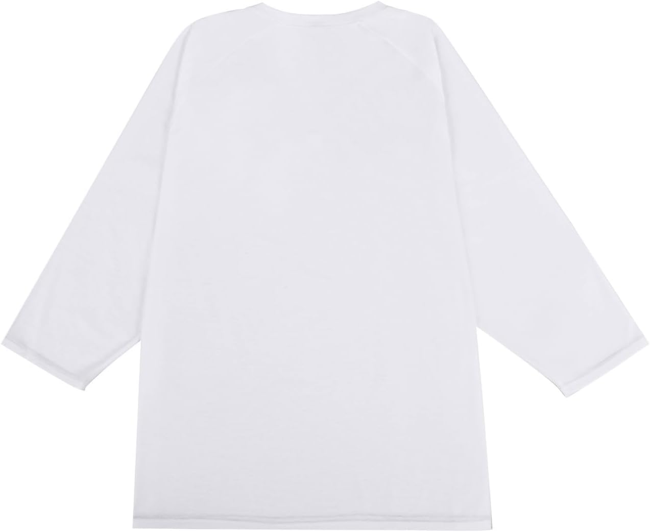WENKOMG1 Men's Three Quarter Sleeve T Shirt Crew Neck Casual Basic Workout Athletic Fitted Tee Shirt, S-3XL