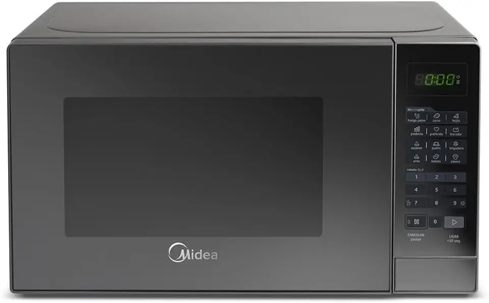 Forno Micro-ondas 20L Prata Espelhado Midea 220V MRAE22