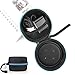 BASENOR Portable Carrying Case for All-new Echo Dot (3rd Gen), BASENOR Travel Protective Hard Case Cover with Carabiner (Fits Power Adapter 15W)
