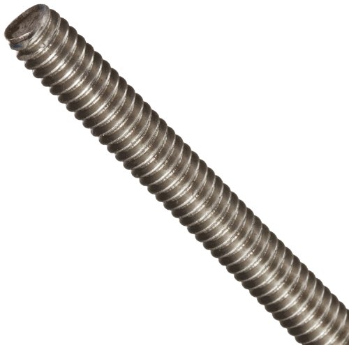 Fully Threaded Rod, Titanium, #10-32 Threads, 24 Overall Length