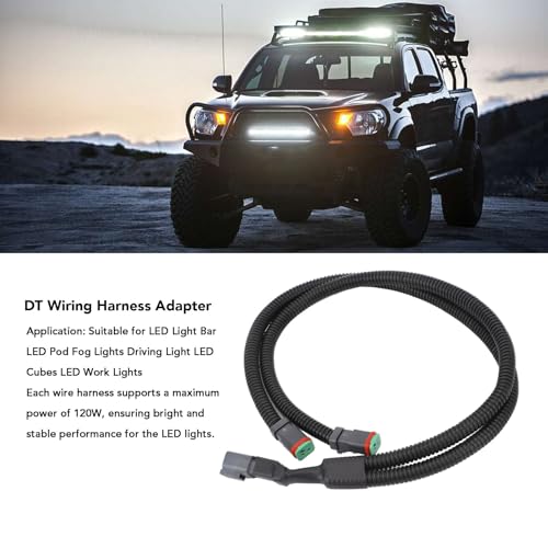 DT Wi Harness A, 2 Piezas Wi Harness A conector divisor, plug and play para barra LED, LED Pod Fog y más miniatura 4