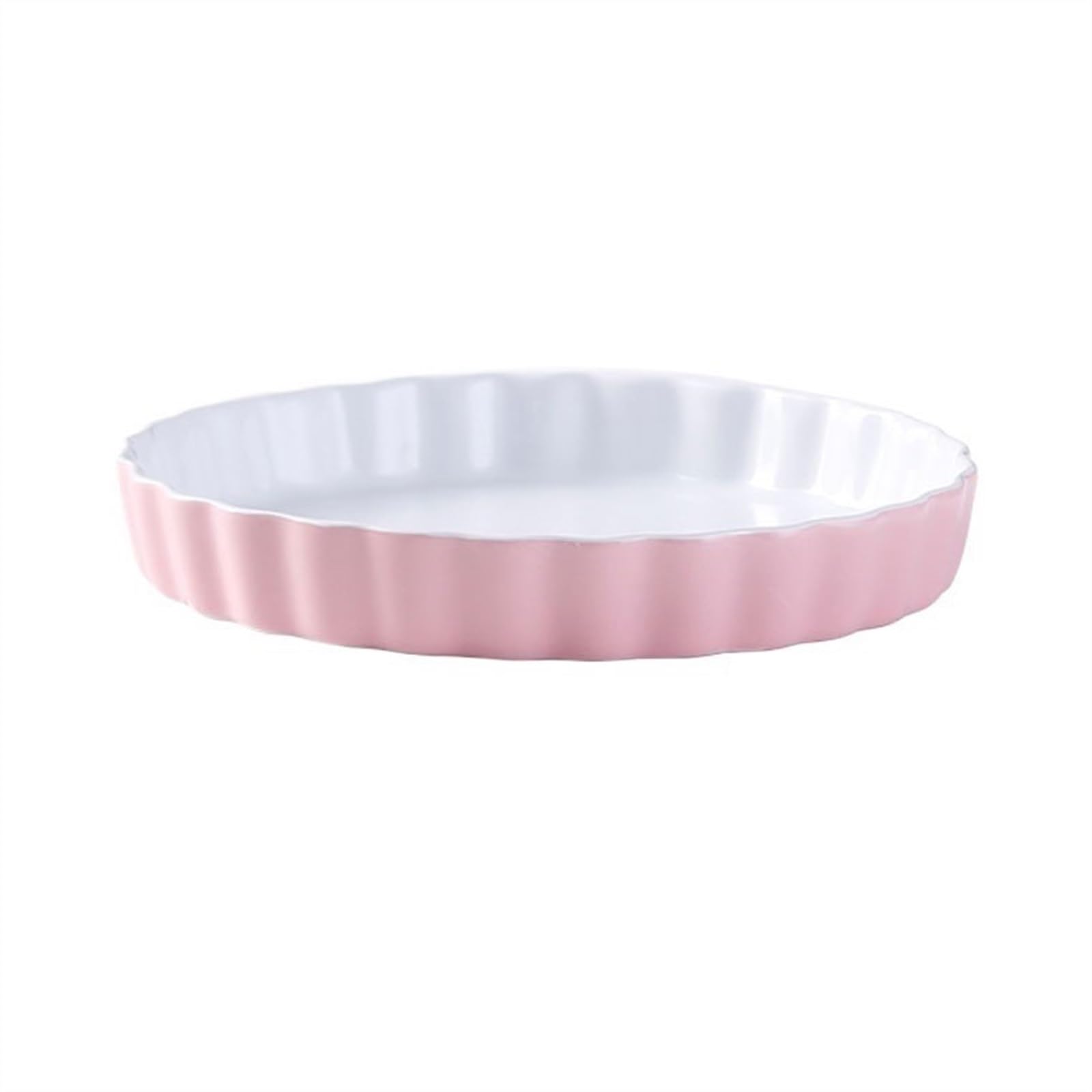naczynie do pieczenia Forma do pieczenia pizzy Ceramiczny piekarnik użytku domowego Kuchenka mikrofalowa Specjalny talerz ciasta Odporny na wysokie temperatury Ser Talerz ryżu(Pink,10inches)