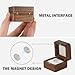 LETURE Wooden Ring Box with Single Slot 2 Slot, personalized small Wood Ring Jewelry Box for Proposal Engagement Wedding Ceremony (White-1Slot)