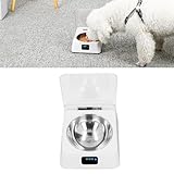 Sonew Induktionsdeckel Öffnung PET Smart Feeder mit Wiederaufladbarer Funktion für Kleine und Mittlere Hunde und Katzen, 350 Ml Automatische Infrarot -Sensing -Fütterungsschale