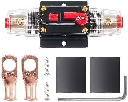 12V-36V DC 20A-60A Car Truck Audio Amplifier Circuit Breaker Automatic Reset Fuse Holder Switch For Stereo Modification - View #4