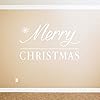 Christmas Wall Sticker Merry Christmas Quote Decal Art Vinyl Xmas Decorations Home (Grey, 60cm Width x 35cm Height) #2