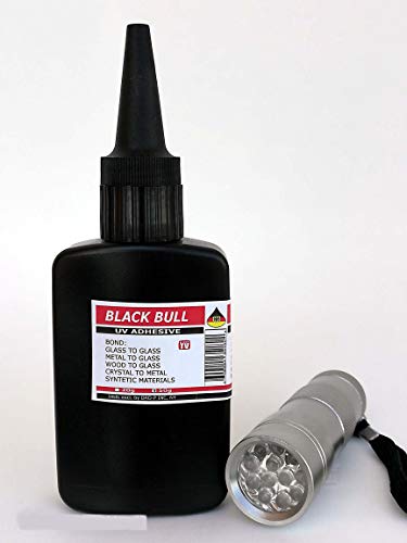 Glue for Glass UV Light Cured Glue 50g for Glass to Metal, Glass to Plastic, Glass to Glass, Glass to Wood